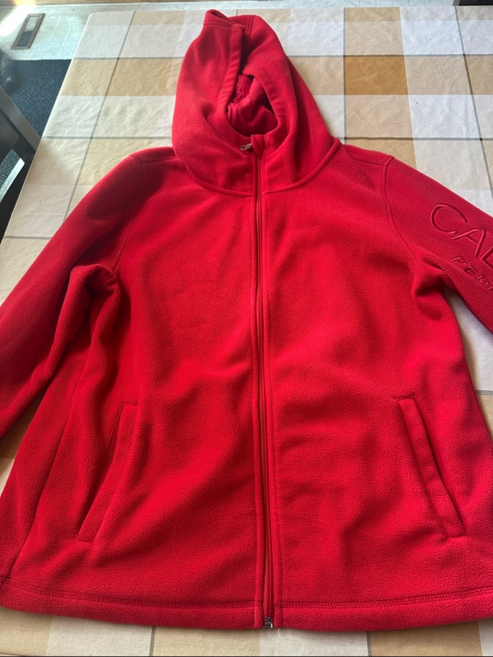 Calvin Klein Red Performance Fleece Pullover